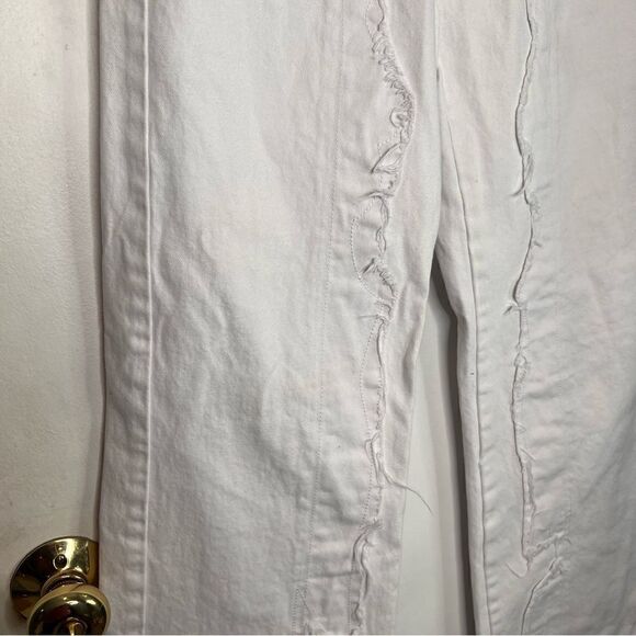 Princess Polly white distressed wide leg jeans - Picture 2 of 10